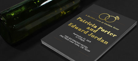 foil invitation printing copper gold or silver nextdayflyers