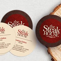 round business cards